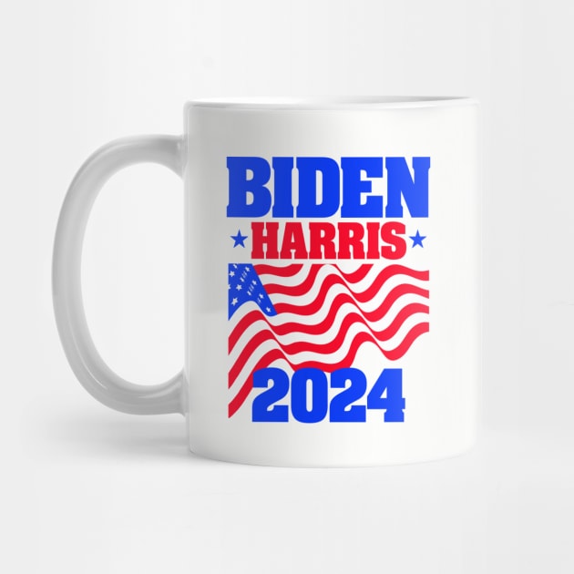 Biden-Harris 2024 for Light Backgrounds by MotiviTees